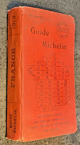 Guide michelin rouge 1919 - michelin,