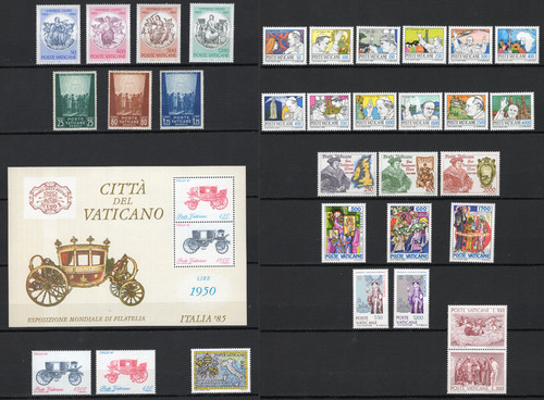 Lot x33 timbres - vatican, 1
