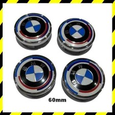 4X Centre Roue BMW 60mm Edition 50E Anniversaire  Cache Moyeu Jante Auto Clipser