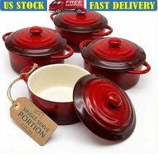 Mini Ceramic Cocotte Set W/