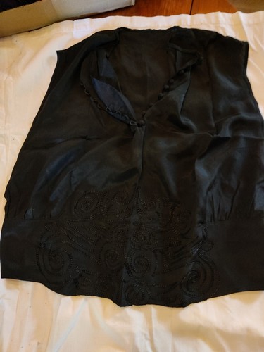 Ancienne chemise caraco noir - chemise,