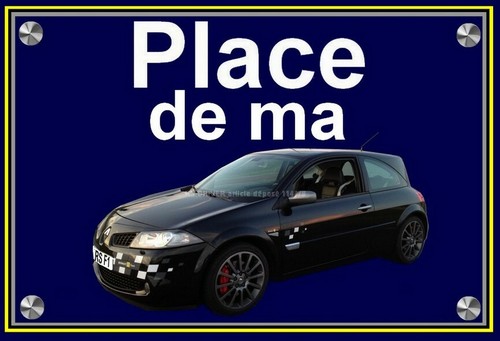 Plaque place ma renault - ",