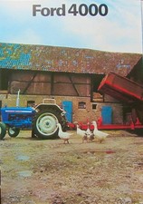 TRACTEUR FORD 4000 ET RM 4 ROUES MOTRICES MOTEUR 60 CV DIN CATALOGUE