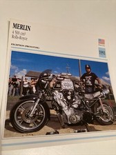 Merlin 4500 cm3 rolls-Royce 1991 carte moto de collection Atlas USA