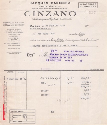 Paris vermouth cinzano - 75,