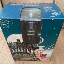 Robbie the Robot Coin Bank Slot Game Alarm Clock Light Talking Japan RARE
