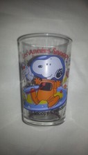 2 Beaux verres à moutarde Snoopy Les années 90 Cosmonaute et Snoopy le Film
