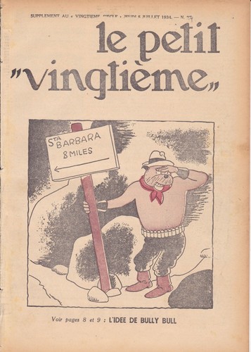 Petit vingtième xxème - , 1934
