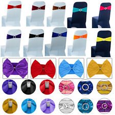 Housse De Chaise Élastique Avec Boucle Et Sangles Nœud Décor D'Événement