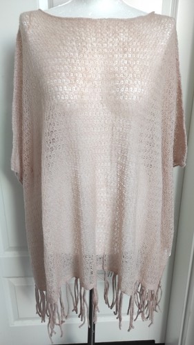 Poncho mélangé mohair doux