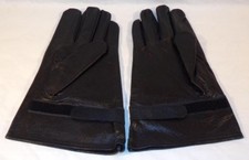 Paire de gants en cuir noir F1 armée française