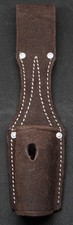 Porte-baïonnette en cuir brun