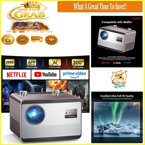 Full smart projector 2000 - full, hd