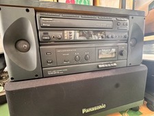 Panasonic Multi-Razer Karaoké Système CD Disque Cassette Lecteur Usé
