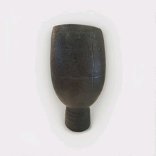 André Bloch, céramique noire émaillée, signée