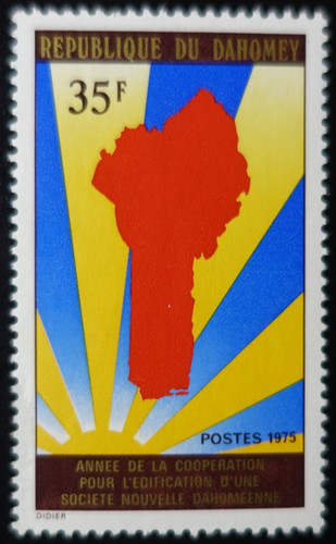 Timbre dahomey société - dahomey,
