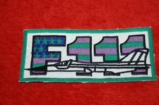 Etiquette tissée  -  patch  - Aviation F111- couture - ÉCUSSON VETEMENT -