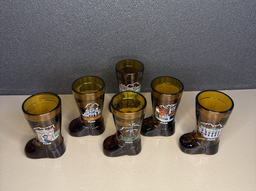 Lot verres ambrés - ambrés, forme