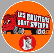 STICKER LES ROUTIERS SONT