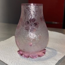 TRÈS RARE Tulipe Lampe Ancienne En cristal de Baccarat modèle Eglantier