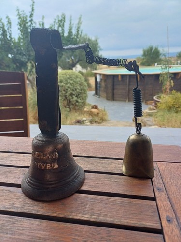 Cloche double sonnette bronze - double,