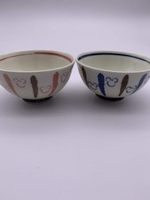 Bol à thé Disney Resort Limited Mickey Mouse bleu Minnie Mouse rouge couple m...