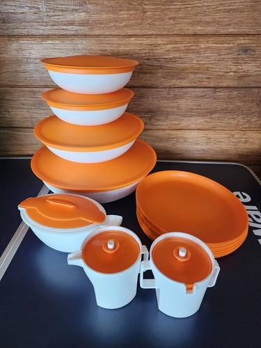 Piece orange and white - orange,