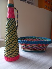 Vintage Scoubidou Panier Et Bouteille A Venir Chercher Sur Metz Sablon