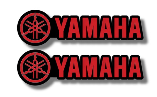Yamaha red black - black, decal