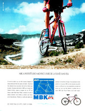 Publicité Advertising 0722  1991   MBK  vélo HPF  Vtt  fumée sans feu