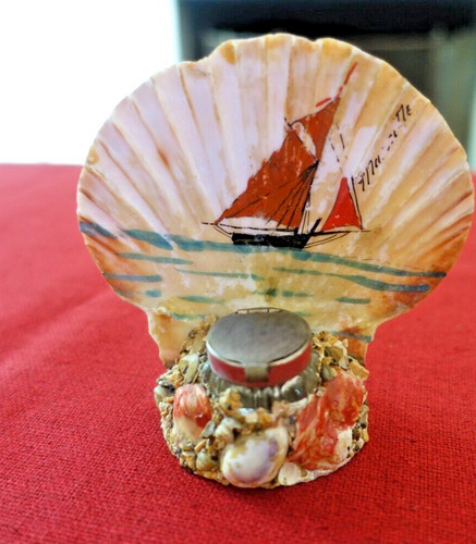 Encrier coquillages souvenir - encrier,