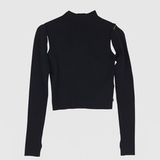 Pull Levi's Femme Noir Crop Top Bk5 Taille XS