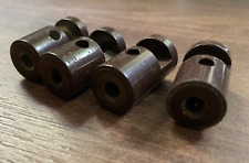 4 x crochets de robe marron