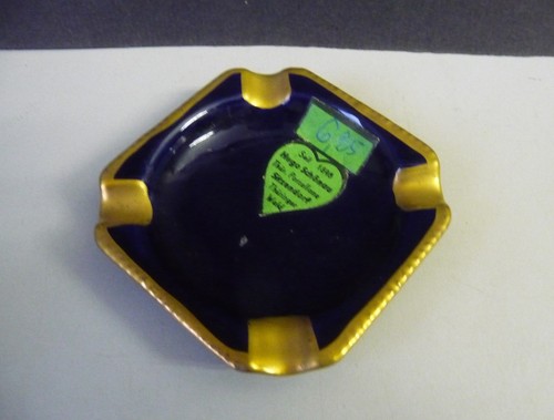 Petit cendrier bleu cobalt - , /
