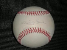 WHITEY FORD CHAIRMAN OF THE BOARD AUTOGRAPHED OML BASEBALL YANKEES UDA CERT HOF