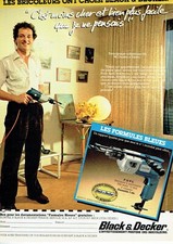 Publicité Advertising 0524  1980  Black & Decker   perceuse à percussion formule