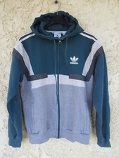 Veste à capuche ADIDAS rétro vintage Trefoil sport jacket giacca felpa S