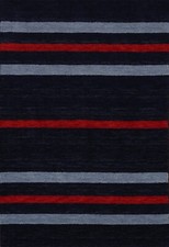 4x6 Moderne Rayé Oriental