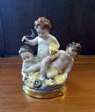 Capodimonte – Groupe d’enfants en porcelaine – Allégorie de l’Été – Début XXe