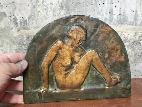 Bas relief plaque bronze - bas-relief,