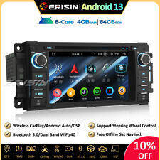 64GB Android 13 GPS Autoradio CarPlay DAB+ Jeep Compass Wrangler Chrysler Dodge