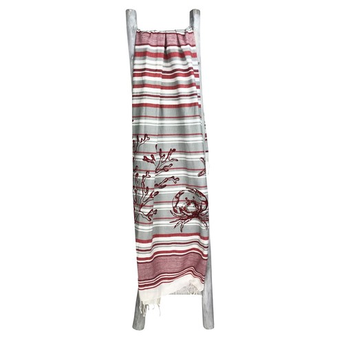 Serviette plage fouta crabe - serviette,