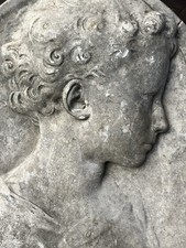 Bas-relief Plâtre Profil Fin XIXº 