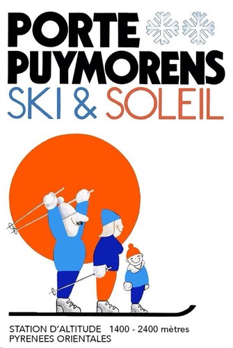 Affiche poster ski puymorens - affiche,