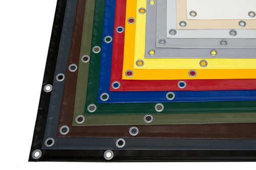 Camion bache pvc avec oeillets - pvc,