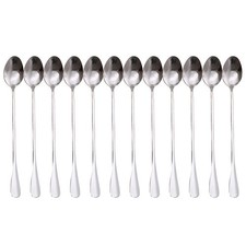  12 Pcs Cuillère Pour Café Cuillere De Service Inox À Longue Poignée
