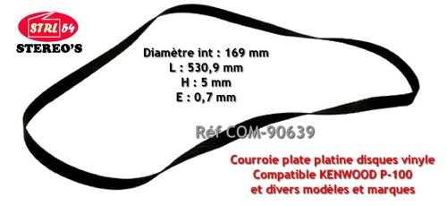 Courroie plate pour - courroie,