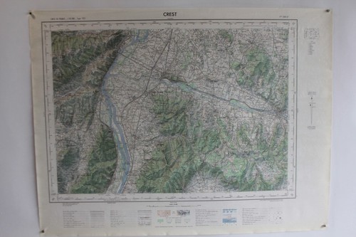 Ancienne carte ign crest - ancienne,