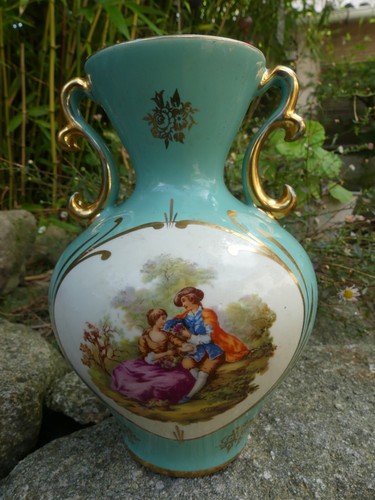 Vase faience vintage rétro - en,