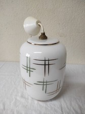 Ancienne Lampe, Suspension Luminaire, Lustre en verre Vintage